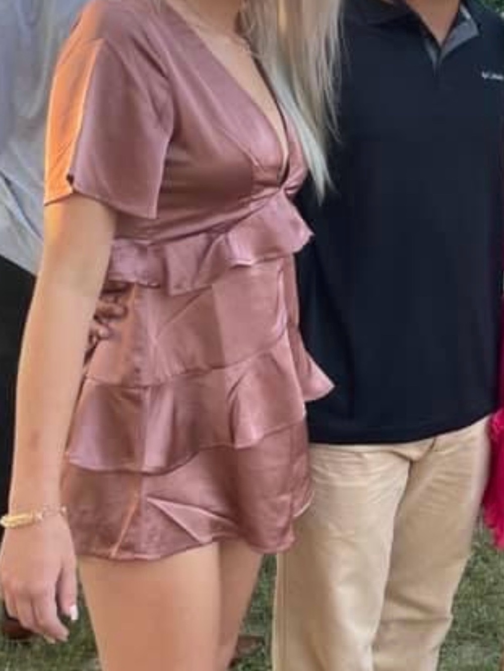 Satin Ruffle Romper